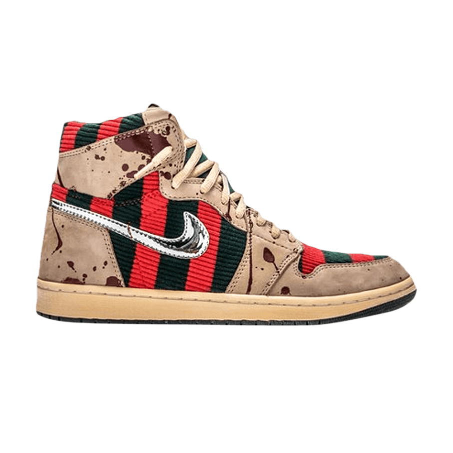 Фото № 1 с приближением к товару «‎Shoe Surgeon x Air Jordan 1 High Freddy Krueger Custom»