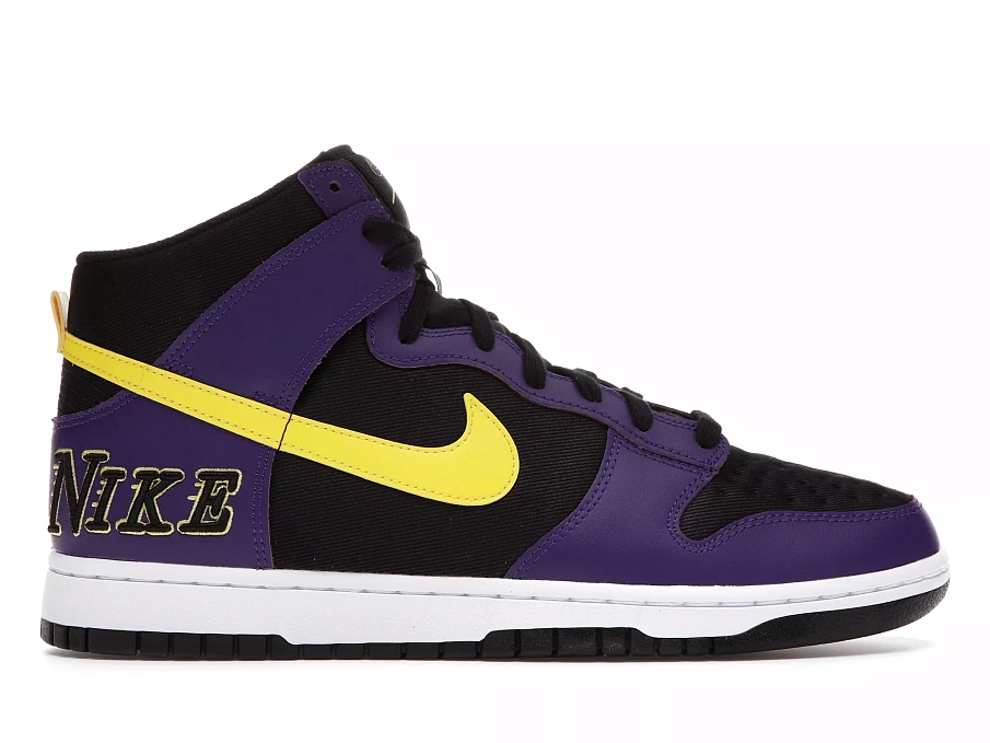 Фото № 1 с приближением к товару «‎Nike Dunk High EMB Lakers»