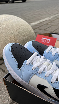 Фото № 2 с приближением к товару «‎Air Jordan 1 Mid "Ice Blue"»
