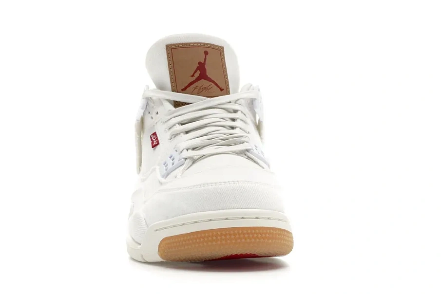 Фото № 2 с приближением к товару «‎Jordan 4 Retro Levis White (Levis Tag)»