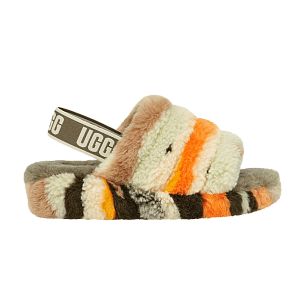 UGG Women's Fluff Yeah Slide Cali Collage - Olive