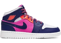 Фото № 1 с приближением к товару «‎Jordan 1 Mid Fire Pink Barely Grape »