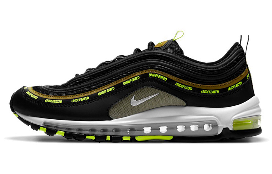 Фото № 1 с приближением к товару «‎Undefeated X Nike Air Max 97 Running Shoes BlackVoltMilitia Green»