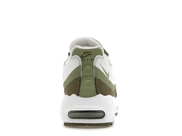 Nike Air Max 95 White Medium Olive Oil Green - 4