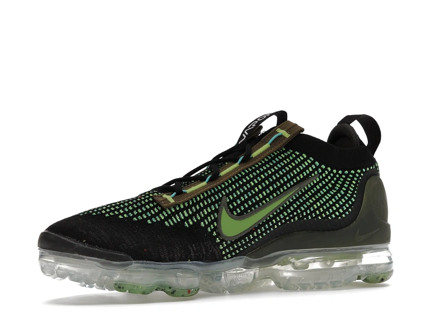 Фото № 2 с приближением к товару «‎Nike Air VaporMax 2021 FK Black Chlorophyll Cargo Khaki»