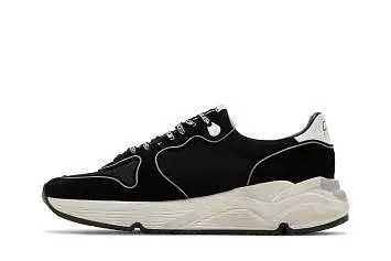 Golden Goose Running Sole Black Silver - 4