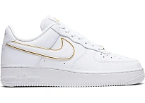 Фото № 1 с приближением к товару «‎Nike Air Force 1 Low Icon Clash White Metallic Gold »
