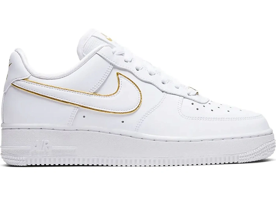 Фото № 1 с приближением к товару «‎Nike Air Force 1 Low Icon Clash White Metallic Gold »