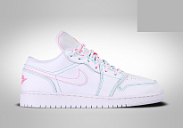 Фото № 1 с приближением к товару «‎Nike Air Jordan 1 Low (GS) WhiteGreenPink»