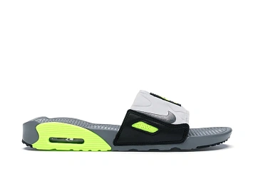 Nike Air Max 90 Slide Smoke Grey Volt Black - 1