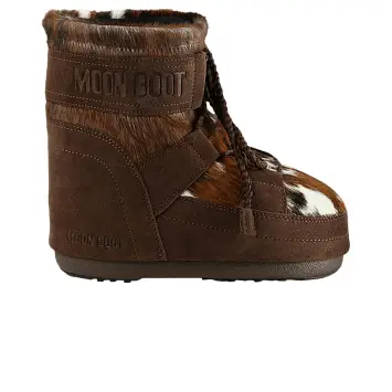 Moon Boot Women's Icon Cow Boot Low White Cocoa - 1