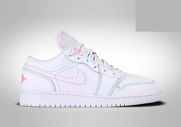 Nike Air Jordan 1 Low (GS) WhiteGreenPink