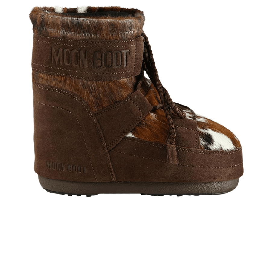 Фото № 1 с приближением к товару «‎Moon Boot Women's Icon Cow Boot Low White Cocoa»