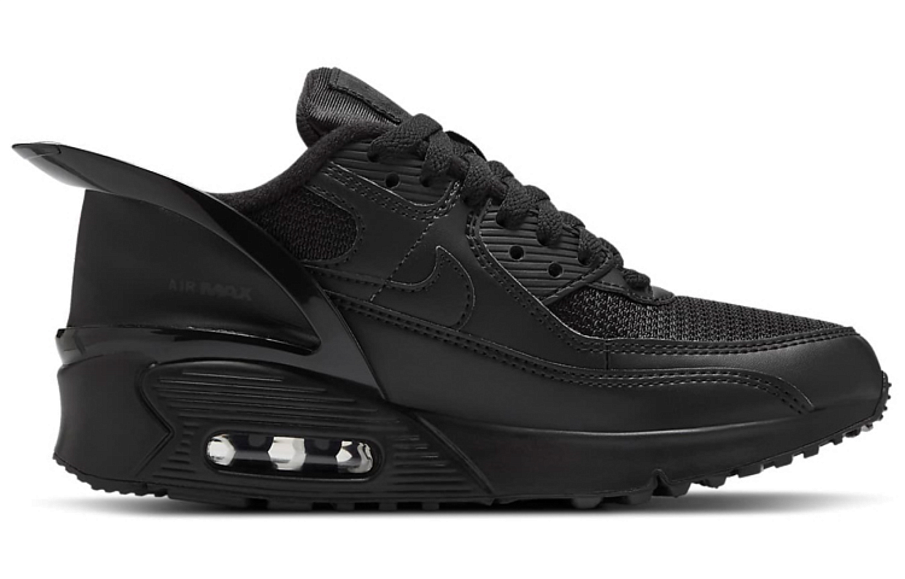 Фото № 2 с приближением к товару «‎Nike Air Max 90 FlyEase (GS) Black»