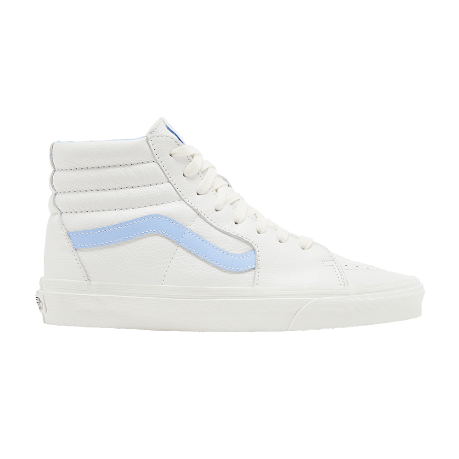Фото № 1 с приближением к товару «‎Vans Sk8-Hi Vintage Leather Blanc de Blanc Blue»
