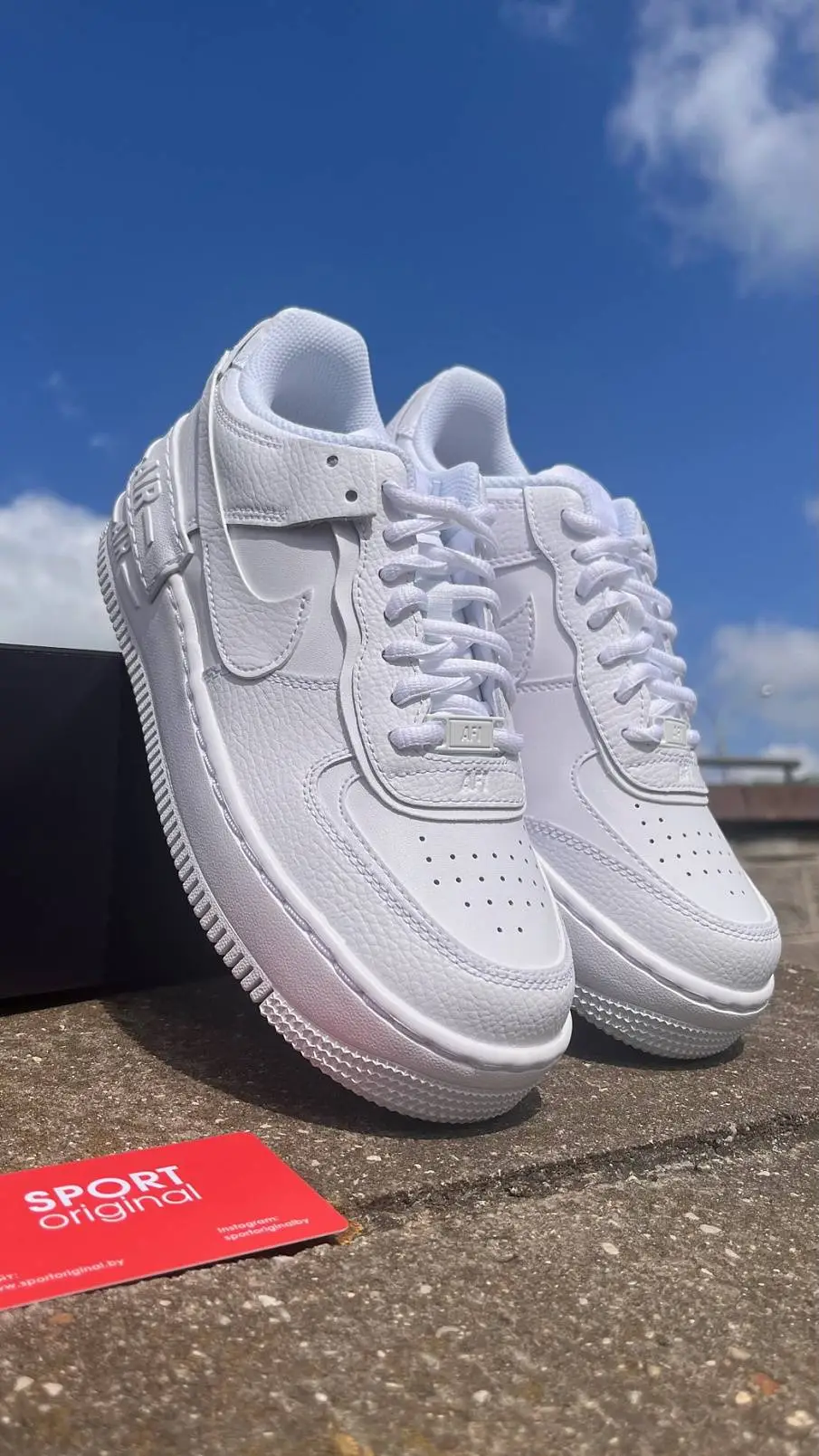 Фото № 2 с приближением к товару «‎Nike Air Force 1 Shadow (CI0919-100)»