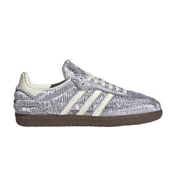 Caroline Hu x adidas Samba OG Satin Pack - Silver Metallic