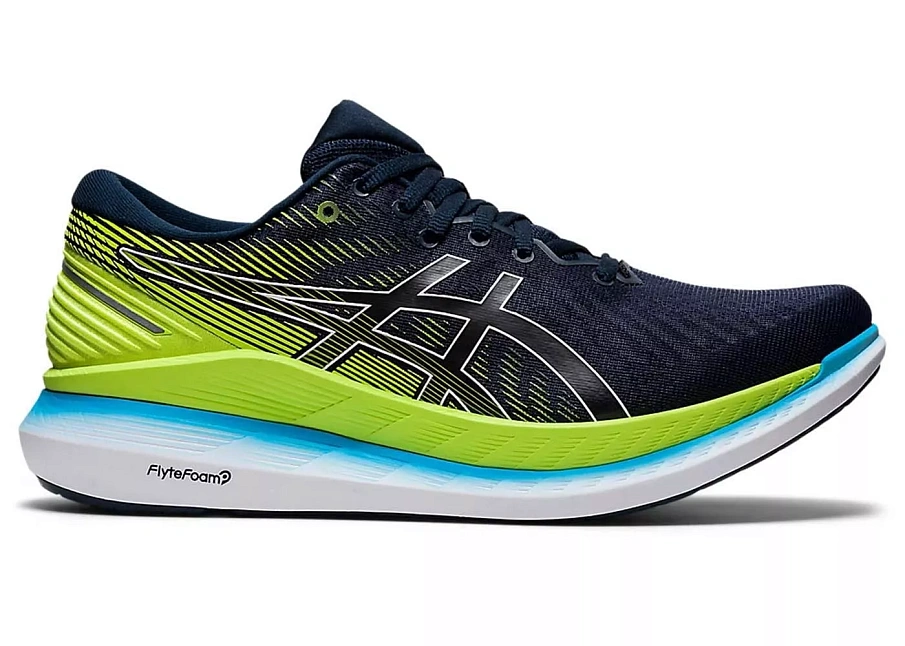 Фото № 1 с приближением к товару «‎ASICS Glideride 2 French Blue Hazard Green»