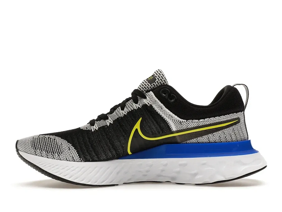 Фото № 3 с приближением к товару «‎Nike React Infinity Run Flyknit 2 Black White Racer Blue Cyber»