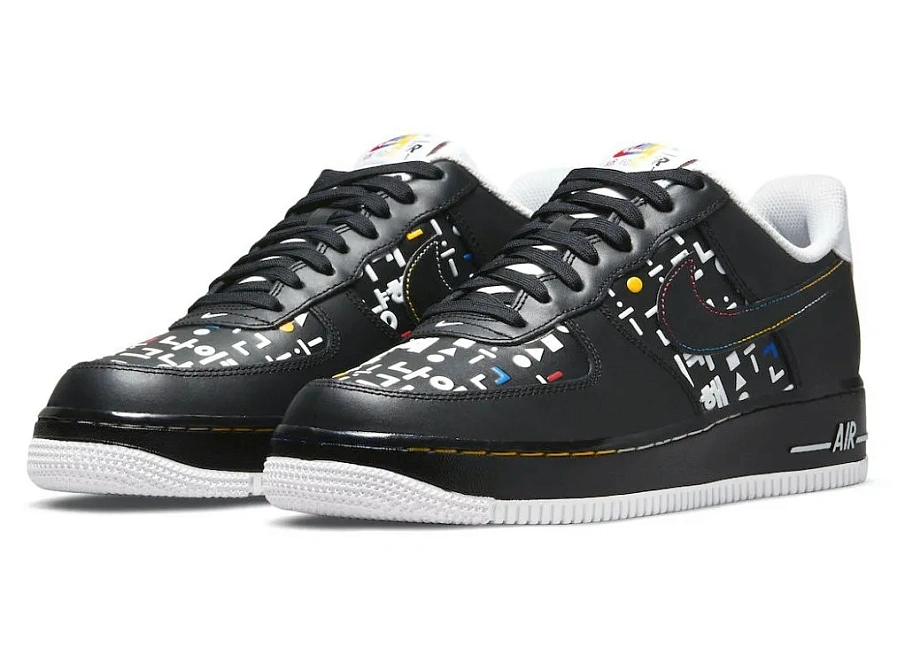 Фото № 1 с приближением к товару «‎Nike Air Force 1 Low 07 LV8 Hangul Day Black»