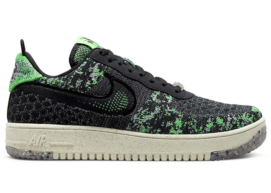 Фото № 1 с приближением к товару «‎Nike Air Force 1 Low Crater Flyknit Black Volt»