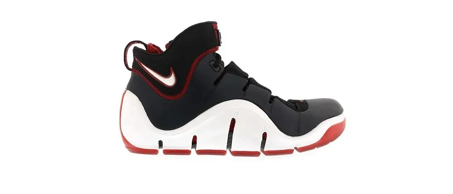 Фото № 1 с приближением к товару «‎Nike LeBron 4 Black White Red»