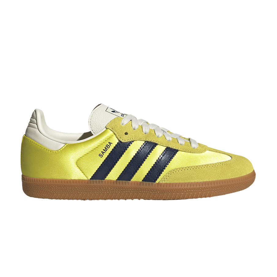 Фото № 1 с приближением к товару «‎adidas Women's Samba OG Shock Yellow Night Indigo»
