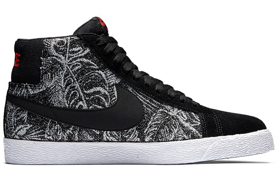 Фото № 2 с приближением к товару «‎Nike SB Zoom Blazer Mid Sneakers BlackWhite»