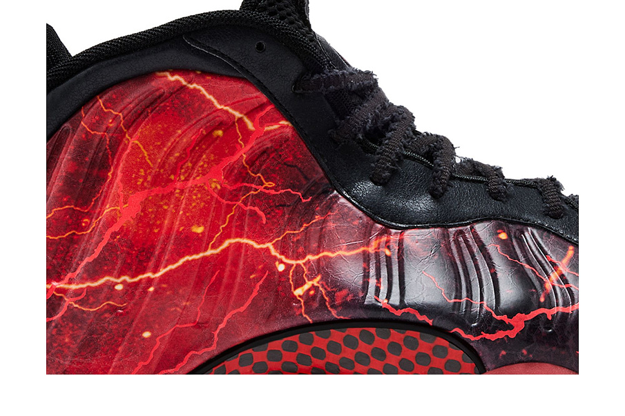 Фото № 3 с приближением к товару «‎Stranger Things x Nike Air Foamposite One Premium QS Black Bright Crimson»