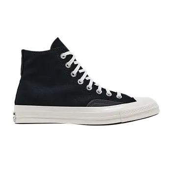 Converse Chuck 70 Luxe High Black Dark Matter Fuzzy Laces - 1