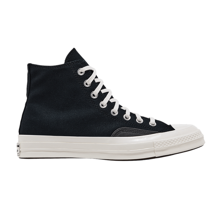 Фото № 1 с приближением к товару «‎Converse Chuck 70 Luxe High Black Dark Matter Fuzzy Laces»