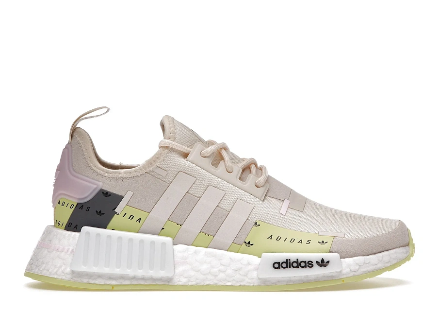 Фото № 1 с приближением к товару «‎adidas NMD R1 Wonder White Pulse Yellow Pink »