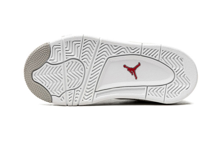 Фото № 4 с приближением к товару «‎(BP) Air Jordan 4 Retro Sneakers White»