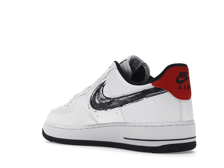 Фото № 6 с приближением к товару «‎Nike Air Force 1 Low Brushstroke White Black»
