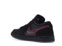 Фото № 6 с приближением к товару «‎Jordan 1 Low Black Red Orbit»