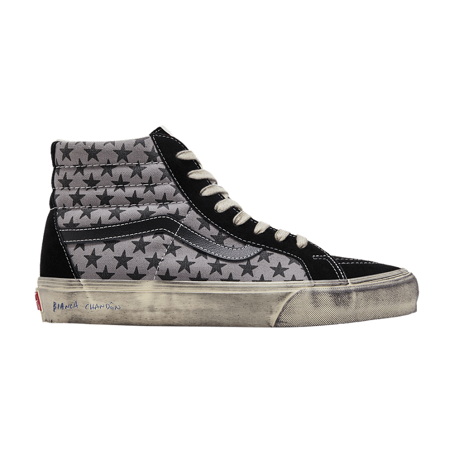 Фото № 1 с приближением к товару «‎Bianca Chandôn x Vans Sk8-Hi Reissue VLT LX Stressed Black»