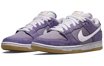 Nike SB Dunk Low "Unbleached Pack" Low-Top Sneakers WhitePurple - 4