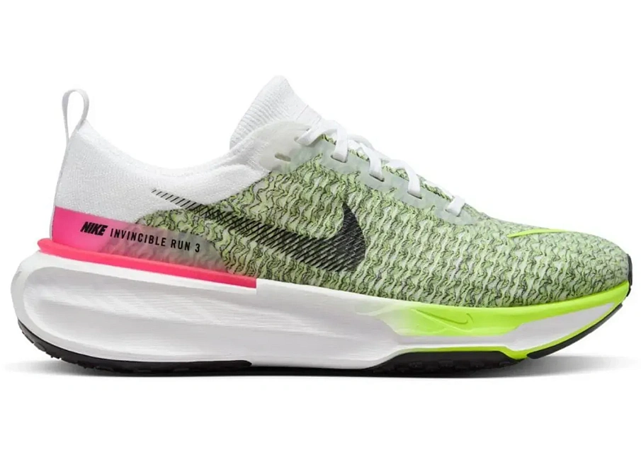 Фото № 1 с приближением к товару «‎Nike ZoomX Invincible Run 3 White Volt Hyper Pink»