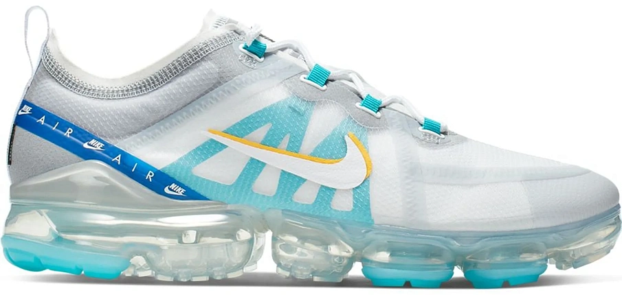 Фото № 1 с приближением к товару «‎Nike Air VaporMax 2019 White University Gold Wolf Grey»