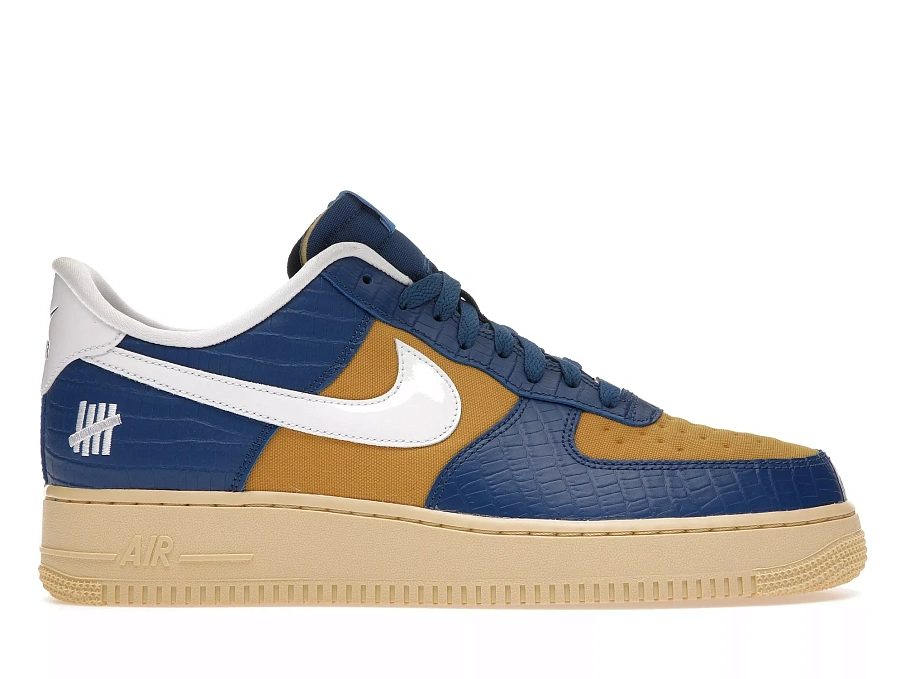 Фото № 1 с приближением к товару «‎Nike Air Force 1 Low SP Undefeated 5 On It Blue Yellow Croc»