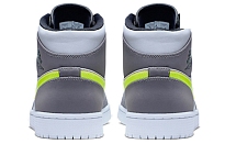 Фото № 4 с приближением к товару «‎Nike Air Jordan 1 Mid Neon Basketball shoes Yellow Grey»