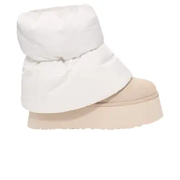 UGG Women's Classic Mini Dipper Puffer White Ceramic - 1