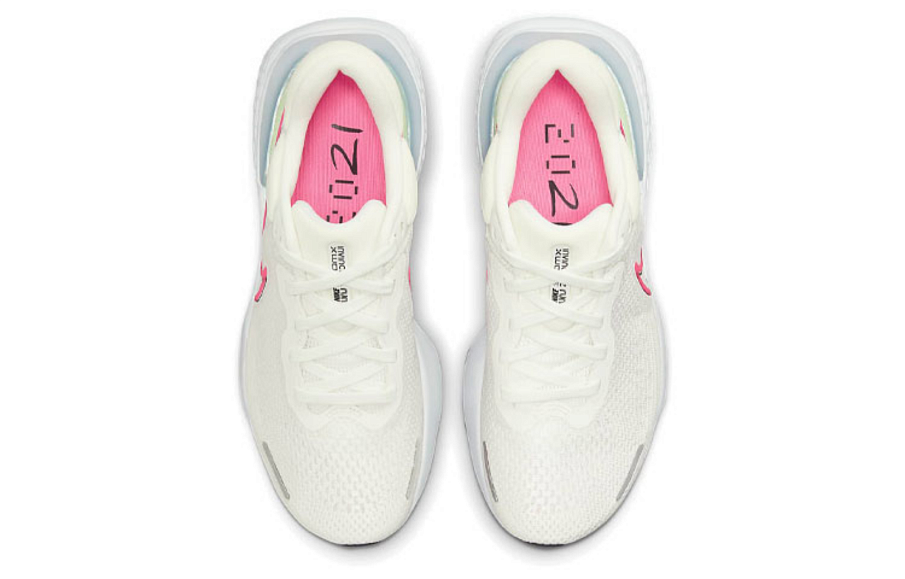 Фото № 4 с приближением к товару «‎Nike ZoomX Invincible Run Flyknit Sneakers PinkWhiteGreen»