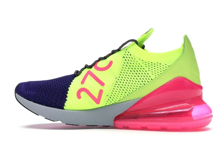 Фото № 5 с приближением к товару «‎Nike Air Max 270 Flyknit Regency Purple Volt»