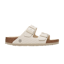 Фото № 1 с приближением к товару «‎Birkenstock Arizona Leather Woven Sandal Emboss Ecru»