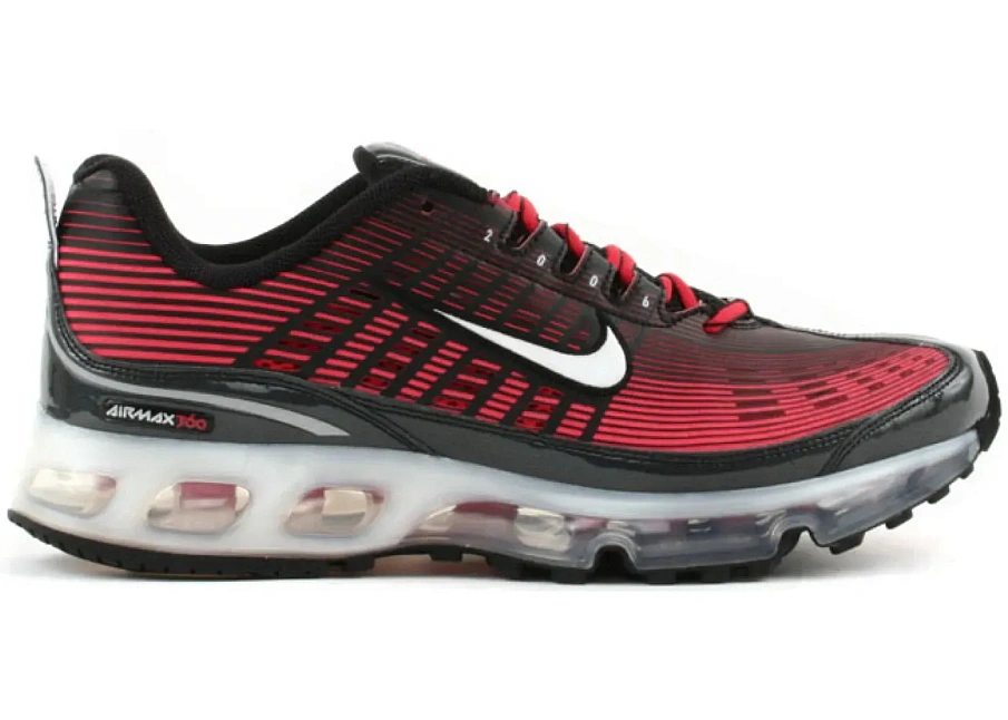 Фото № 1 с приближением к товару «‎Nike Air Max 360 Black Atom Red»