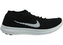 Фото № 1 с приближением к товару «‎Nike Free Rn Motion Flyknit Black White-Volt-Dark Grey »