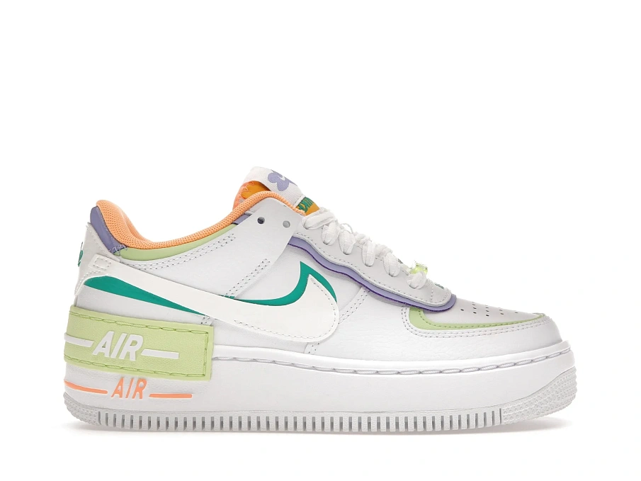 Фото № 1 с приближением к товару «‎Nike Air Force 1 Low Shadow White Peach Cream Lime »