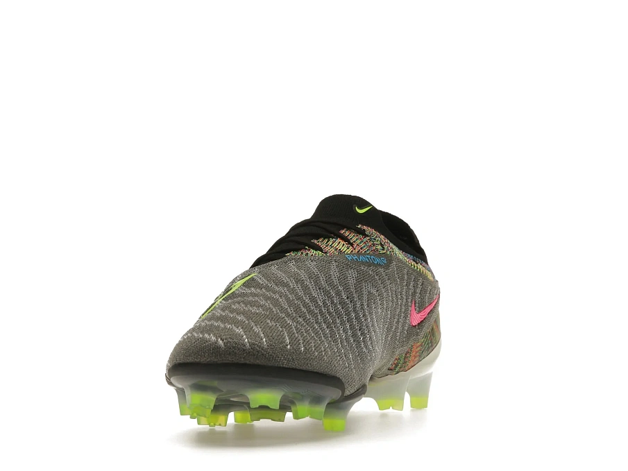 Фото № 3 с приближением к товару «‎Nike Gripknit Phantom GX Elite Fusion FG Black White Blue Glow Volt»