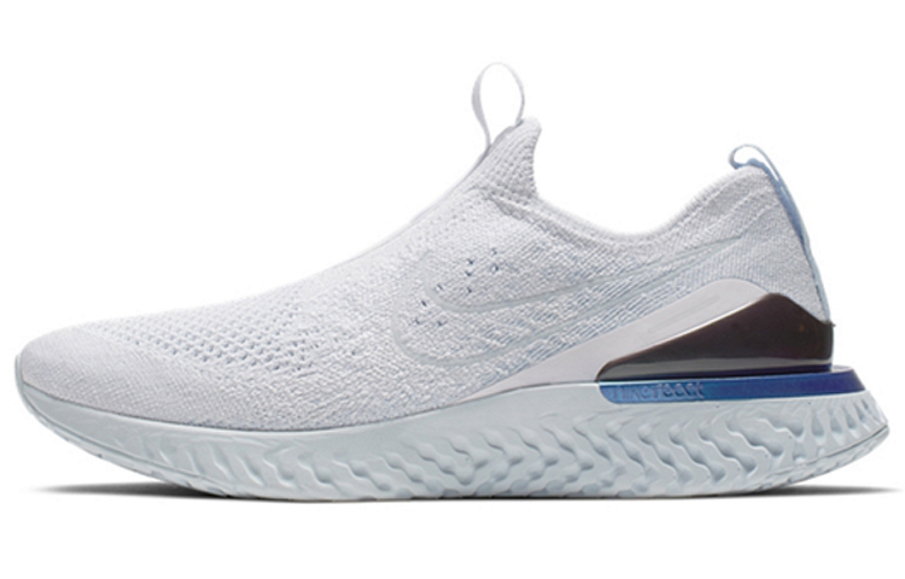 Фото № 1 с приближением к товару «‎Nike Epic Phantom React Flyknit White Hydrogen Blue (W)»